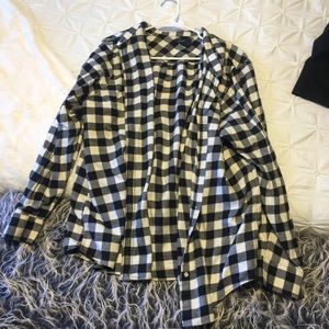Black and White Plaid Flannel